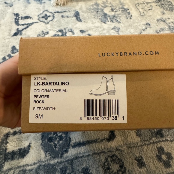 Lucky Brand Bartalino Pewter Booties - Picture 3 of 4